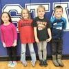 The students whose names were drawn for Pizza with the Staff were Shay Clevenger, Zuriah Smith, Jagger Curtis, Parker Chadwick, and the staff members were Mrs. LaFerney, and Mrs. Lewis.