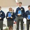 Star Award Winners - 
	Left to right; Star Greenhand - Magnum Fenimore, Star Placement - Olivia Woody, Star Agribusiness - Isaac Bird and Star Farmer - Lane Dowell.