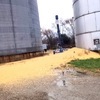 For those passing through Lock Springs Monday morning took a second look at corn leaking from a large bin. According to reports the owners Agron Investment Corp. were there cleaning up the corn. It isn’t known what caused the leak and corn to spill.