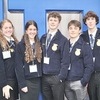 Left to right: Alyssa Batson, Kennedy Warner, Paige Lang, Marissa Uthe, Noel Nelson, Evan Caldwell, Waylon Estep, Elijah Uthe and Mrs. Katie Martin.
	The FFA members pictured above traveled to National FFA Convention in Indianapolis, Indiana Tuesday October 31st - Friday November 3. They attended the convention sessions and expo, toured the Mark Twain Cave in Hannibal and a Honey Bee Farm in Martinsville, Indiana, and participated in the National Days of Service by cleaning monuments and picking up walnuts.