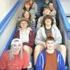 Front to back left to right: Freshman: Maddie Page, Carter Fewins;  Basketball Candidates: Dani Critten, Landen Dodds; Sophomores: ­Addison Lewis, Jerod Carter; Juniors: Madison Reeter, Mathew Manning; Seniors: Lucy Turner, Derick Curtis.